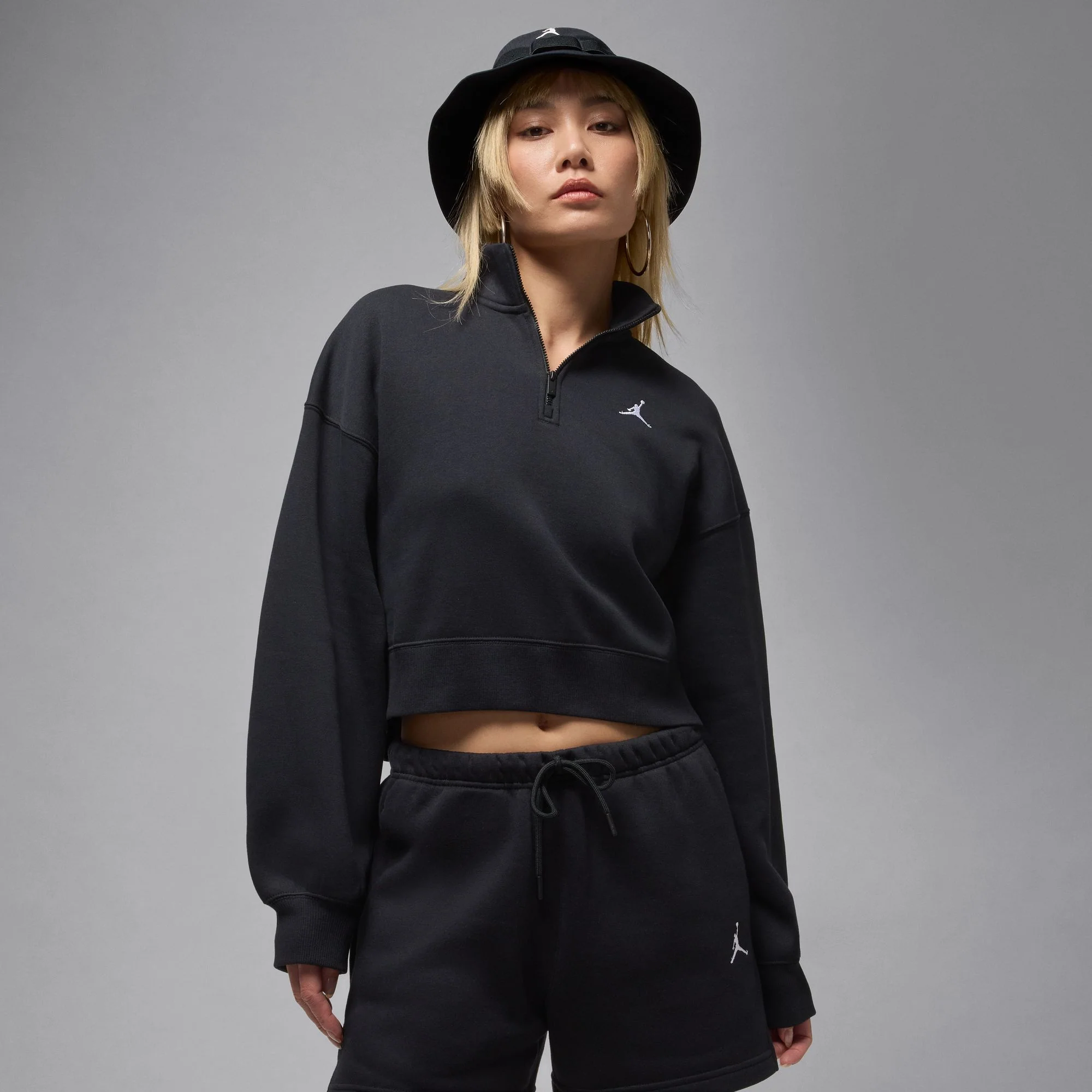 JORDAN BROOKLYN FLEECE 1/4 ZIP סווטשירט