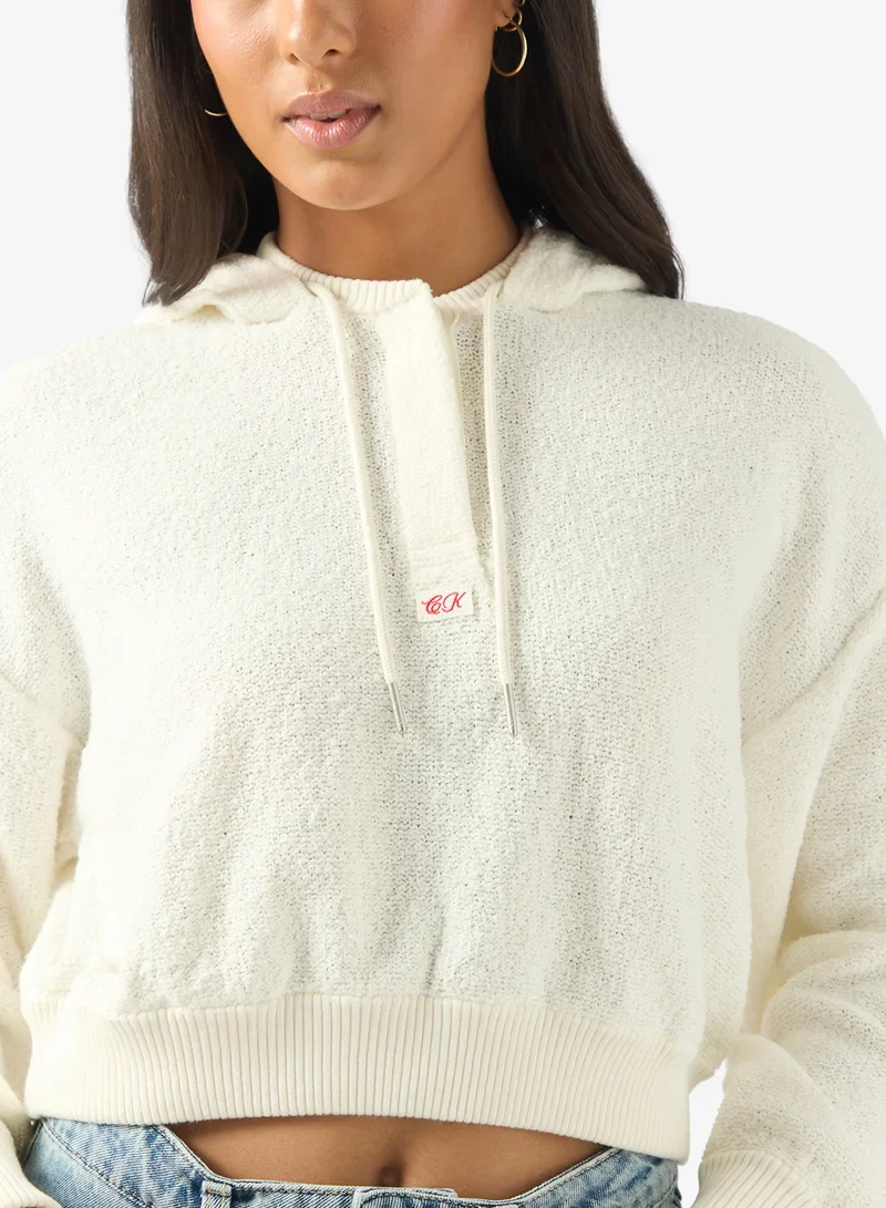 TEXTURED PULLOVER קפוצ'ון - Image 3