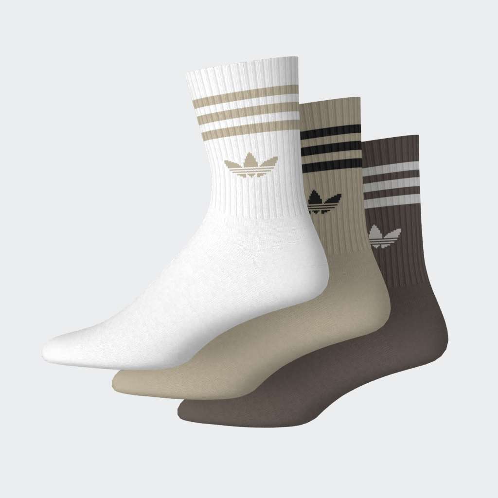 3 STRIPES CREW שלושה זוגות גרבי - Image 3